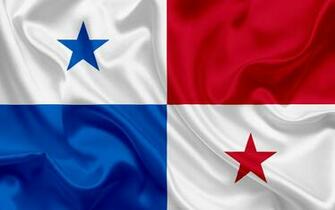 Wallpaper Panama Flag Silk National