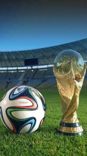 World Cup Brazil Trophy And Brazuca Ball Android Wallpaper