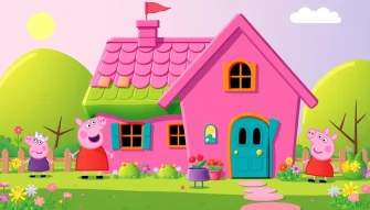 Peppa Pig House Wallpaper