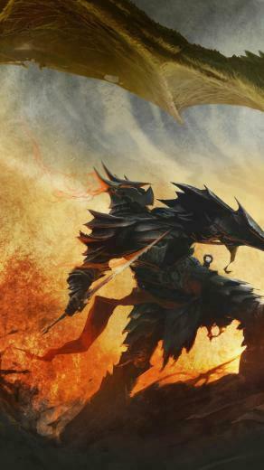 Wallpaper The Elder Scrolls Skyrim Art Dragon Daedric