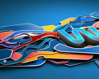 Blue 3d Graffiti Art Wallpaper Tutorial