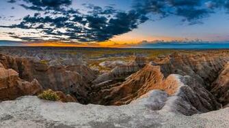Wallpaper South Dakota Badlands National Park Usa Mountains