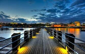 Wallpaper England London Twilight Thames