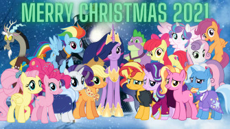 Merry Christmas Mlp Fim By Dipperbronypines98