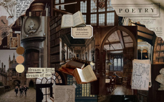 Fantastic Dark Academia Wallpaper