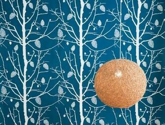 Ferm Living Family Tree Wallsmart Wallpaper In Petrol Allmodern