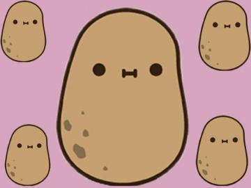 Background Potato Cute Fairy Garden