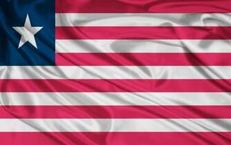 Liberia Flag Wallpaper Stock Photos
