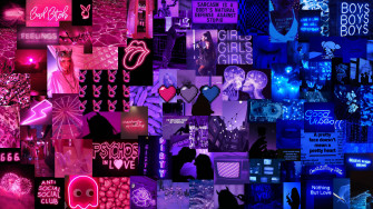 Neon Blue Aesthetic Wallpaper