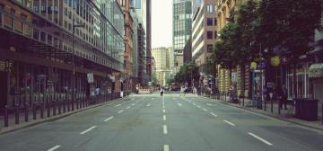 Intersection City Street Urban Background Architecture
