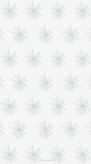 Cute Spring Wallpaper For Phone iPhone Daisy On Light Blue