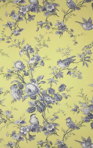 Isabelle Floral Toile Wallpaper A Featuring