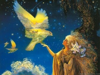 Josephine Wall Paintings Art Print Wallpaper Painting