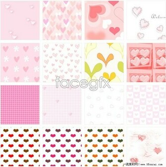Cute Hearts Background Pack Heart Shaped