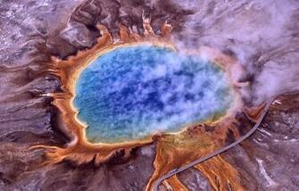 HD Wallpaper Blue Whole Gazer Thermal Spring Grand Prismatic