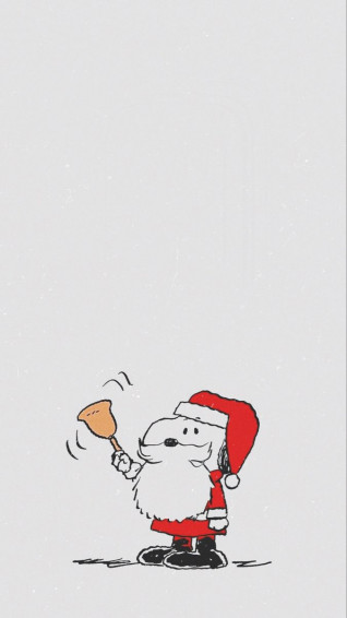Snoopy Christmas Lockscreen Wallpaper