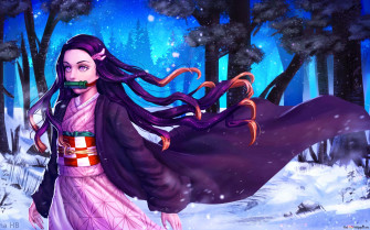 Demon Slayer Nezuko Kamado 2k Wallpaper