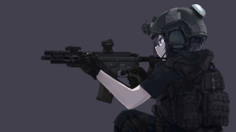 4k Anime Military Wallpaper Background Image
