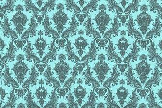 Damsel Removable Wallpaper Aqua Grey Contemporary