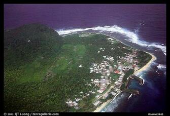 Photo Aerial Of Aanuu Village Aunuu Island American Samoa