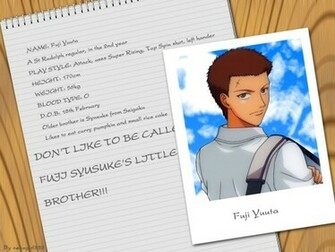 Mangaka J C Staff Studio Prince Of Tennis Series Yuuta Fuji Character