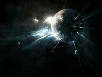 Dark Space Abstract Wallpaper HD