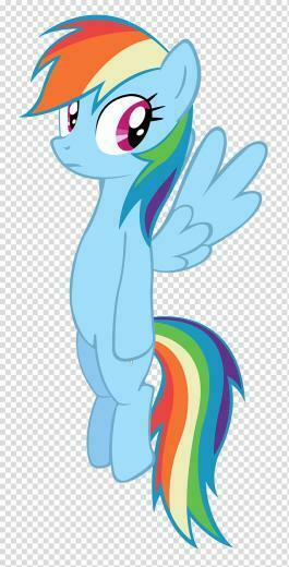 Rainbow Dash Funny Pose Blue My Little Pony Transparent