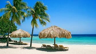 Aruba Beachfront Scene Desktop Wallpaper At