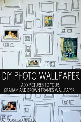 On Hgtv Diy Photo Wallpaper Using Graham Brown Frames