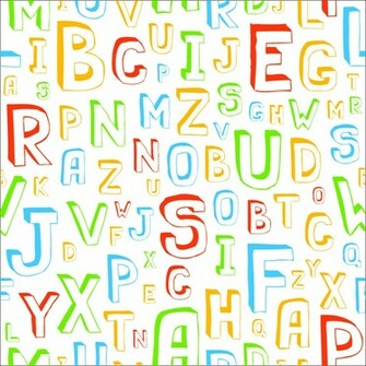 Colorful Letters Wallpaper