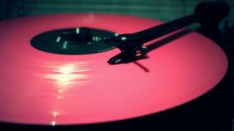 Wallpaper Full HD 1080p 1080i Vinyl Record Pink Needle