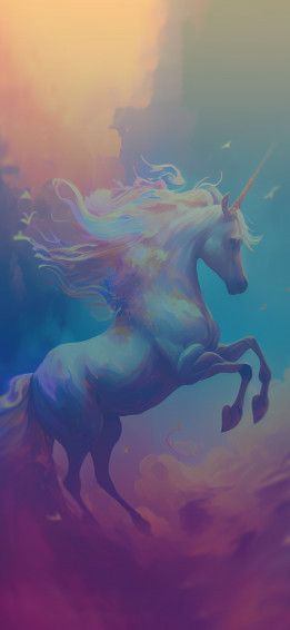 Unicorn Clouds Aesthetic Wallpaper