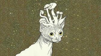 Cat Cats Creepy Psychedelic Spooky Strange Trippy Weird