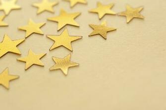 Gold Star Background With Copyspace For Your Festive Or Christmas