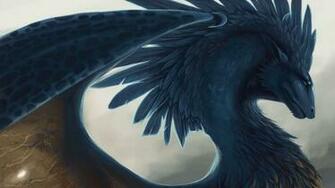 Wallpaper Dragon Fantasy Art Feathers