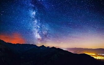 Milky Way Mountains Wallpaper HD
