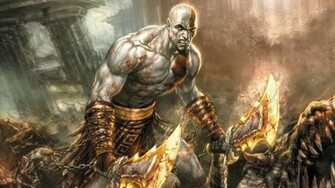 God Of War Ascension Blades Fire Wallpaper And Image