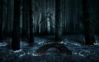 Dark Forest With Dragon By Silencesys