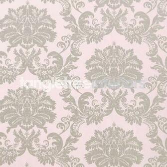 Lilac Damask Wallpaper