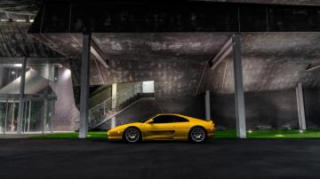 Ferrari F355 Yellow Cars Italian Night Wallpaper Resolution