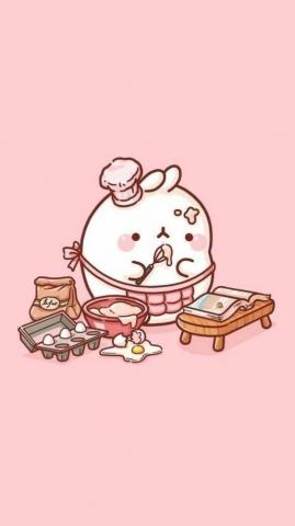 Lovlyze Cute Doodles Molang Wallpaper Kawaii