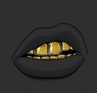 Gold Grill Pop Art Love And
