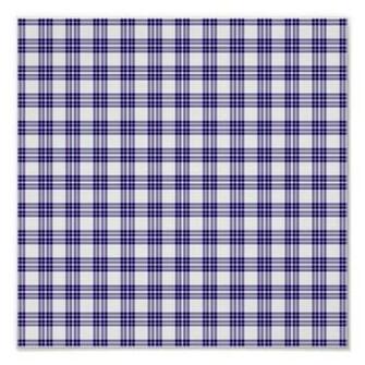 Blue Plaid Background Paper Poster