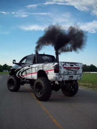 Dodge Cummins Wallpaper Big Black Smoke