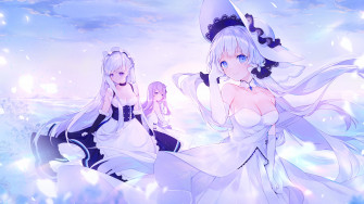 Azur Lane Illustrious Belfast Anime Girl 4k Wallpaper
