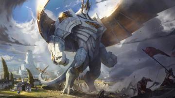 Galio Splash Art Lol Wild Rift 4k Phone iPhone Wallpaper 2630a