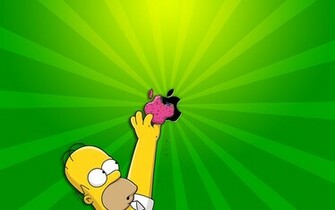 Apple Inc Homer Simpson The Simpsons Wallpaper High Quality