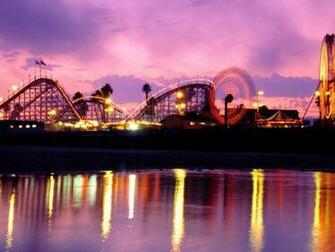Boardwalk Santa Cruz Twilight Time Of Day Wallpaper