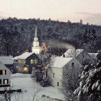 Beautiful Winter Snow House Background For iPad