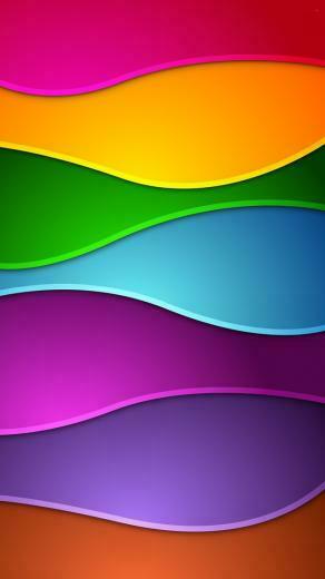 Colorful Waves iPhone 5s Wallpaper iPad